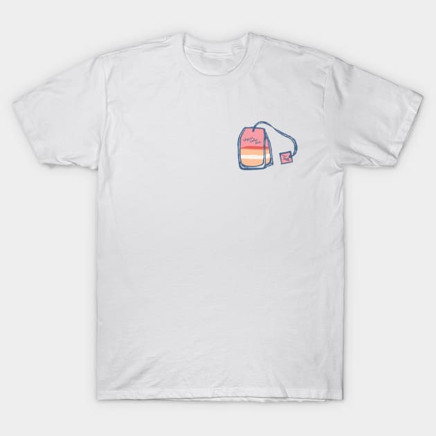 Cheese cake flavour tea bag T-Shirt by Cottonbutton